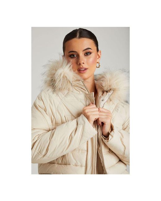 Urban Bliss White Stockholme Padded Puffer Jacket