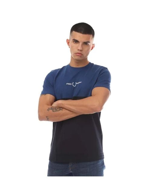 Fred Perry T-Shirt Mit Markenzeichen Für Herren (Marineblau) in Blue für Herren