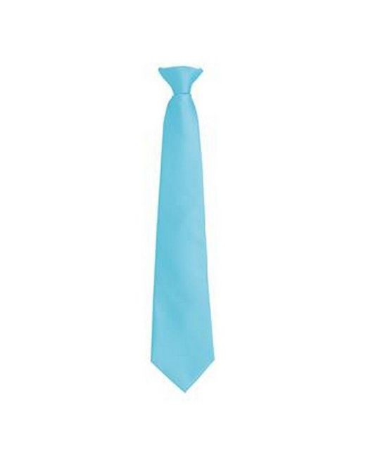 PREMIER Blue Fashion ”Colours” Work Clip On Tie () for men
