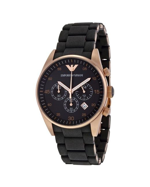 Emporio Armani Black Watches + Box for men