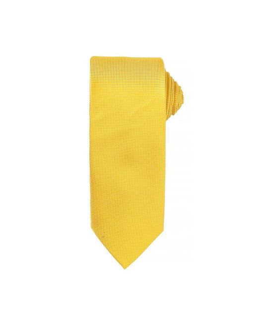 PREMIER Micro Waffle Formal Work Tie (pakket Van 2) (zonnebloem) in het Yellow voor heren