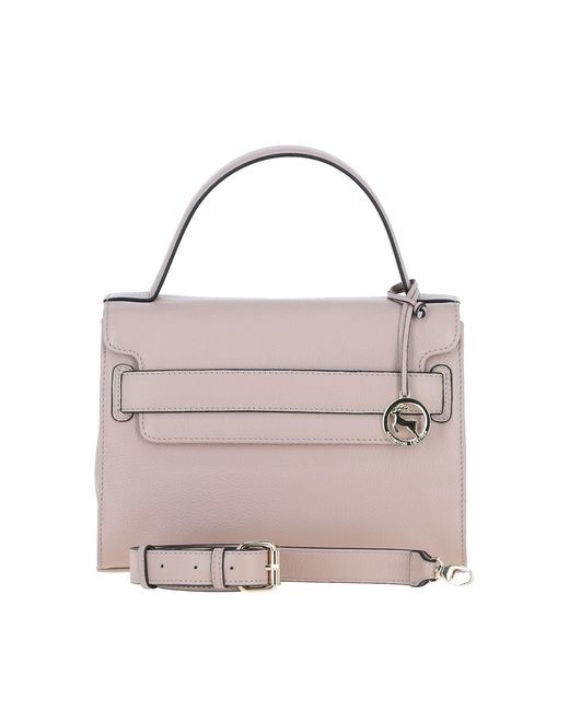 Ashwood Leather Pink 'Ardora' Real Handbag With Detachable Crossbody Strap