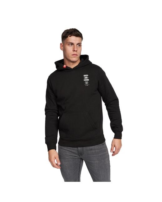 Duck and Cover Black Lenta Hoodie for men