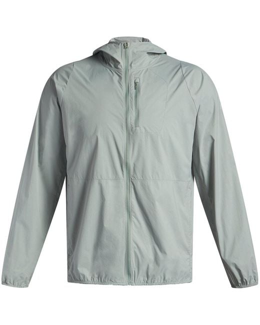 Under Armour Green Launch Lightweight Water Resistant Wind Packable Performance Running Jacket for men
