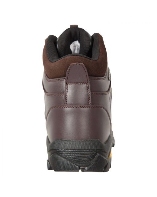 Mountain Warehouse Brown Latitude Extreme Leather Walking Boots () for men