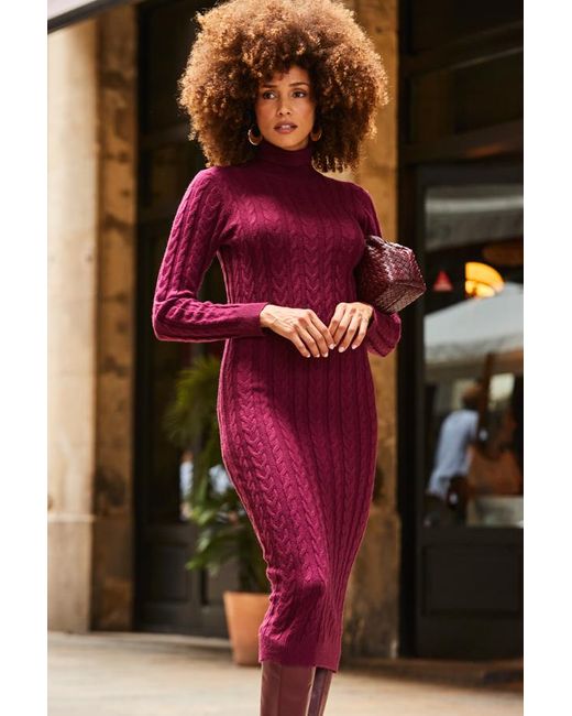 princess polly baby blue dress Buy Fire & Glory Women Knitted Sweater Dress, Burgundy Online main image 1