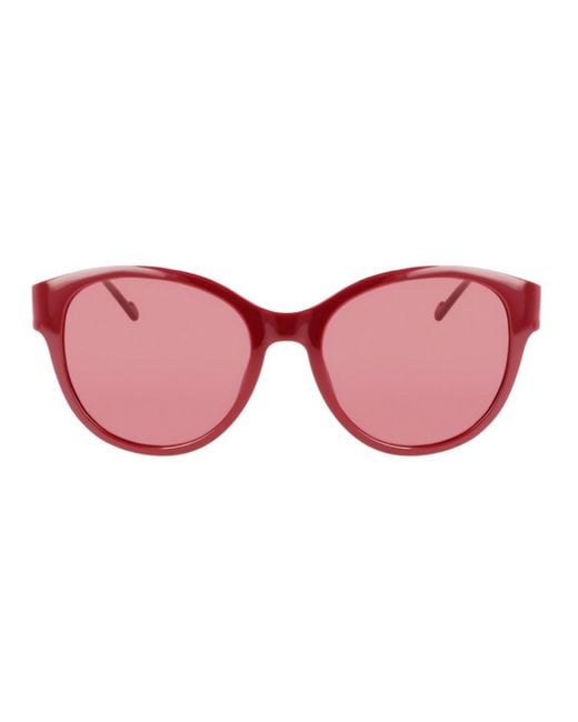 Liu Jo Pink Acetate Sunglasses With Oval Shape Lj762Sr