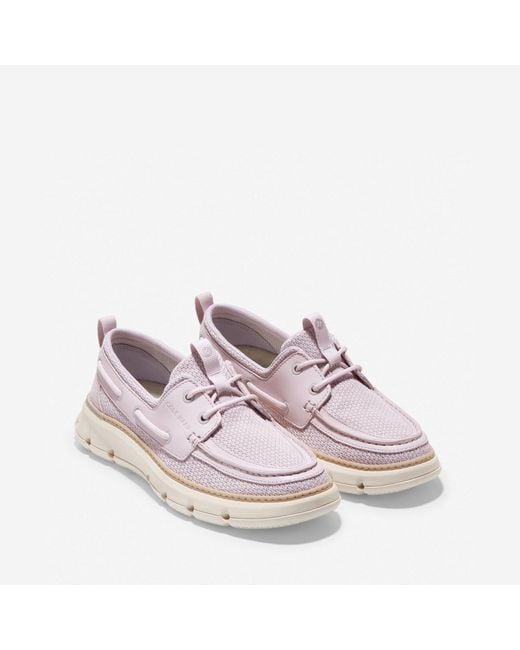 Cole Haan Pink 4.Zerogrand Regatta Nylon Peacock/Ivory Loafers