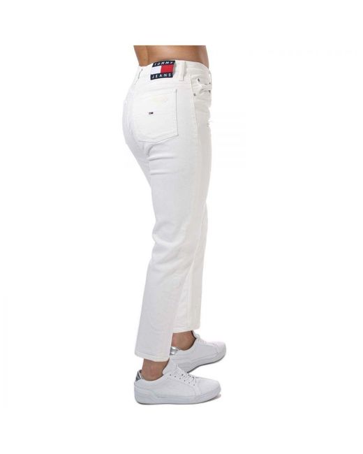 Tommy Hilfiger Jeans Met Tabard-logo Voor , Wit in het White
