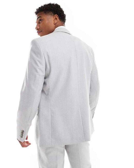 ASOS Gray Slim Suit Jacket for men