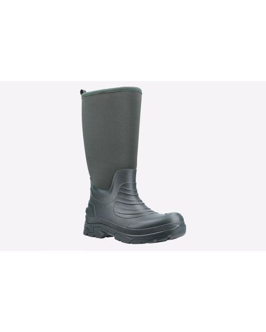 Cotswold Black Kenwood Waterproof Wellingtons for men