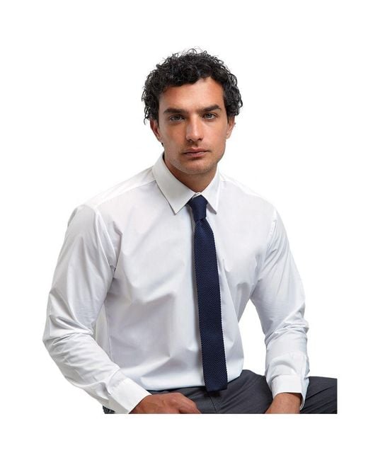 PREMIER Blue Adult Slim Knitted Tie