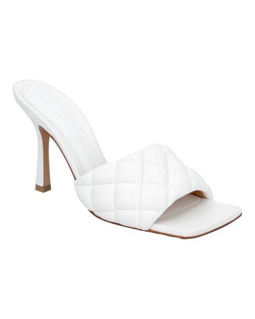 Bottega Veneta White Padded Mule