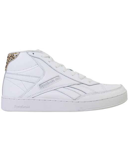 Reebok White Club C Form Hi Trainers