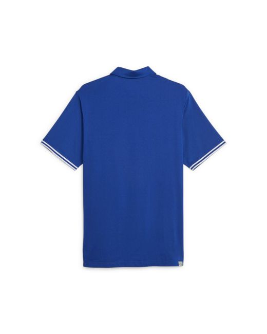 PUMA Blue Mattr Track Golf Polo Shirt for men
