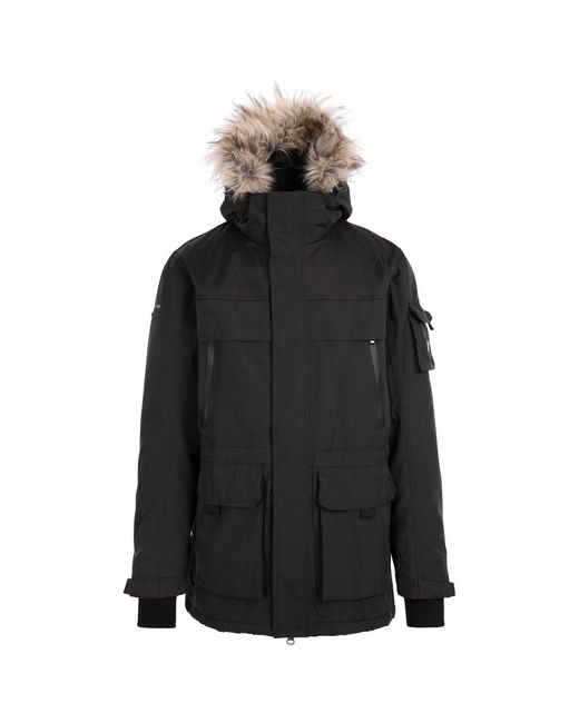 Trespass Black Pillaton Ski Jacket for men