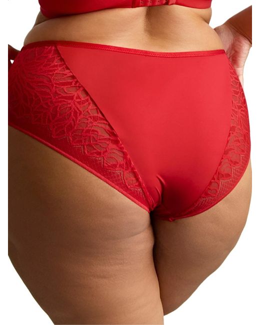 Panache Red Sophia Deep Brief