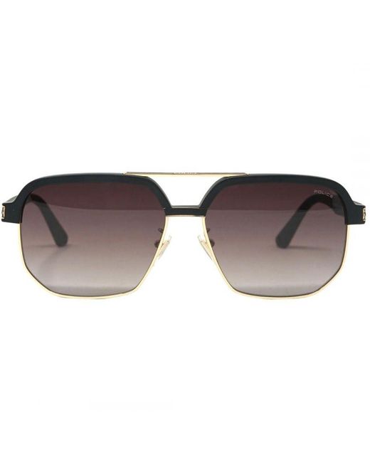 Police Brown Splf11M 0302 Sunglasses for men