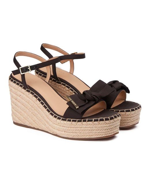 Ted Baker Natural Gia Bow Sandals