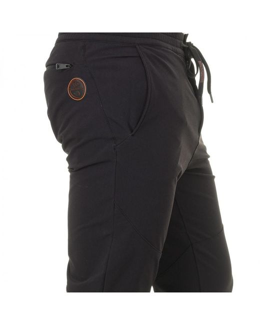 Napapijri Black Long Track Pants With Adjustable Drawstring Np0A4E8A for men