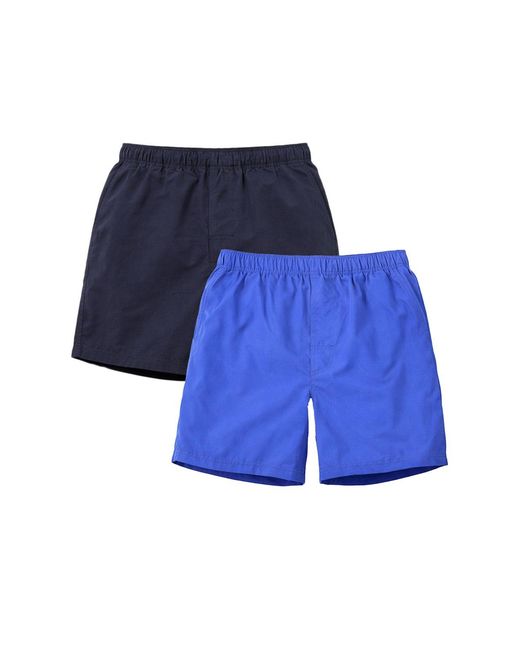 French Connection Blue 2 Pack Swim Shorts for men