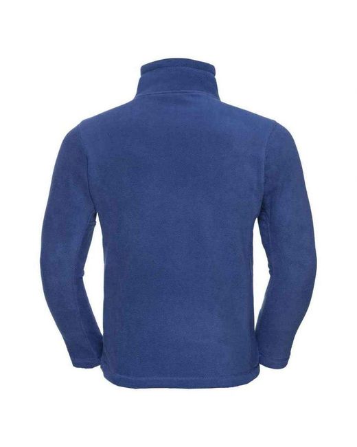 Russell Blue Zip Neck Outdoor Fleece Top (Royal) for men