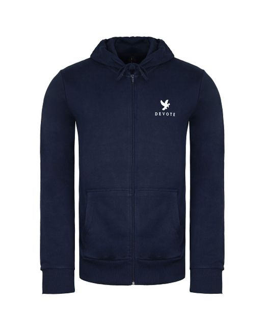 Devote London Blue Pacey Track Jacket Cotton for men