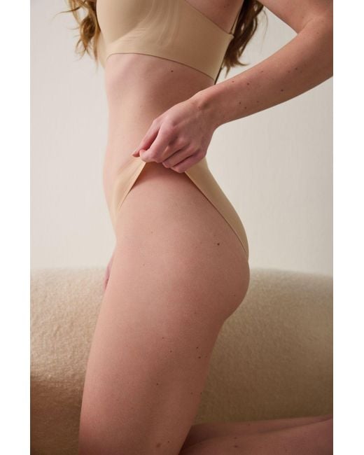 Penti Brown Mid-Waist Jersey Brief Panties