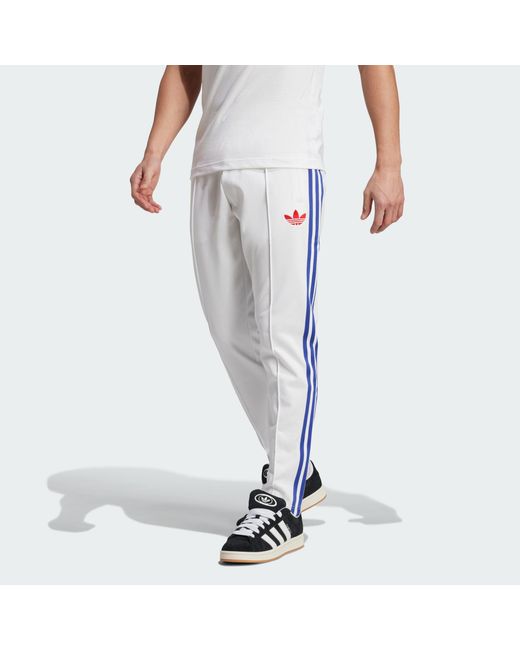 Adidas Originals White Jude Bellingham Track Pants for men