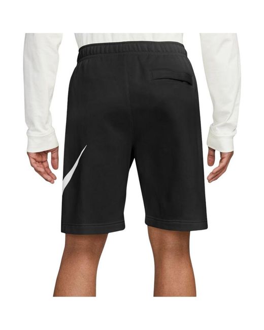 Nike Black Sportswear Club Graphic Shorts for men