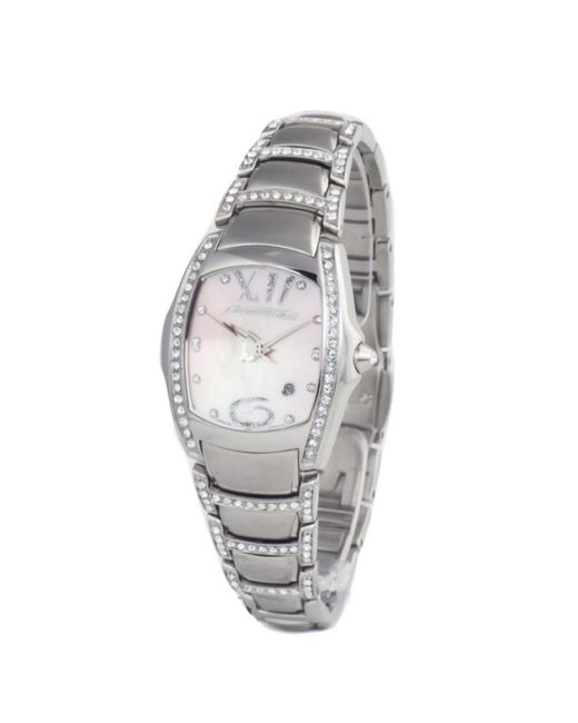 Chronotech Metallic Silver Steel Watch