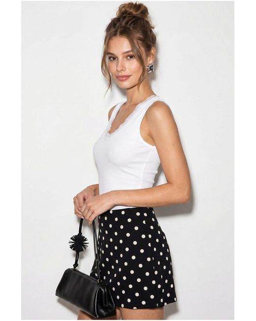 Bianco Lucci White Elastane Blouse
