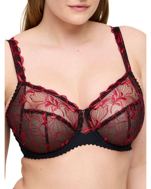 Primadonna Red Springdale Full Cup Bra Rose Polyamide