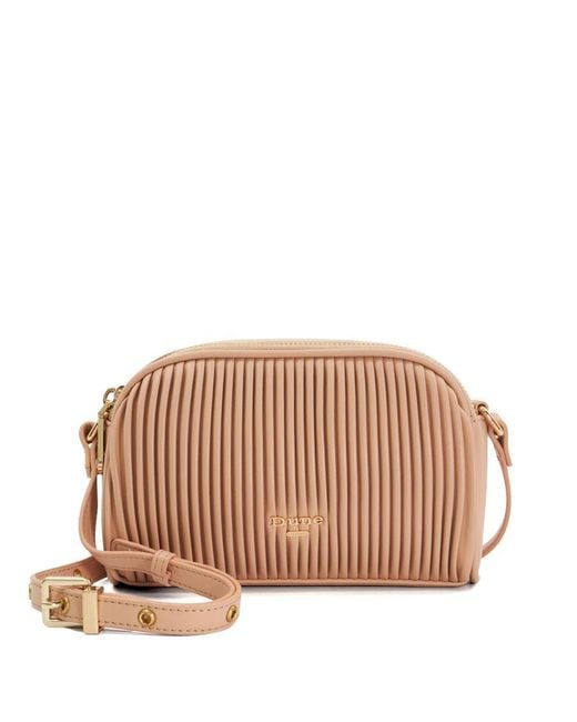 Dune Brown Accessories Detail - Soft-pleated Crossbody Bag