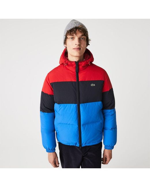 Lacoste Red Water Resistant Puffer Jacket for men