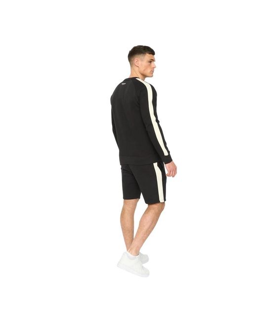 Crosshatch Black Cresswill Sweatshirt for men