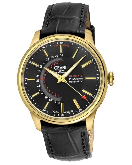 Gevril Guggenheim Sellita Sw220 Custom Date Wheel Genuine Italian ...