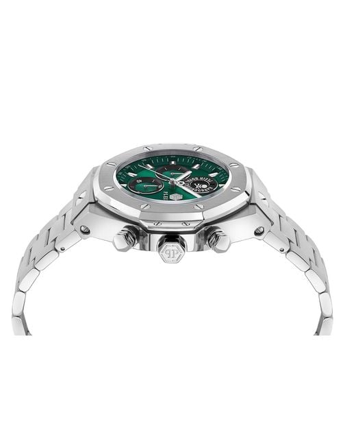 Philipp Plein Gray Chrono Royal Watch Pwlfa0425 Stainless Steel for men