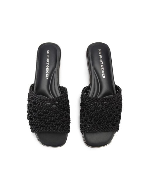 KG by Kurt Geiger Black Rhoda Mule Mules
