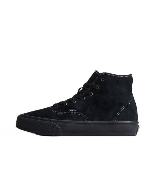 Vans Black Authentic Hi 2.0 Pig Suede Trainers
