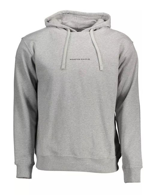North Sails Gray Cotton Sweater for men