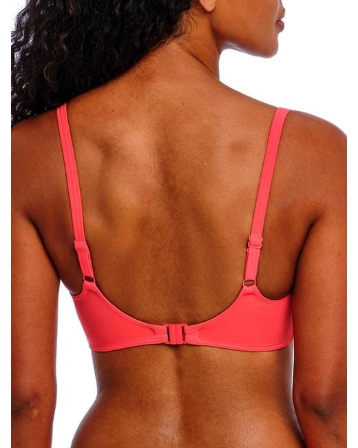 Freya Red Jewel Cove Sweetheart Bikini Top