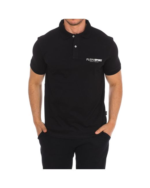 Philipp Plein Black Pips500 Short Sleeve Polo for men