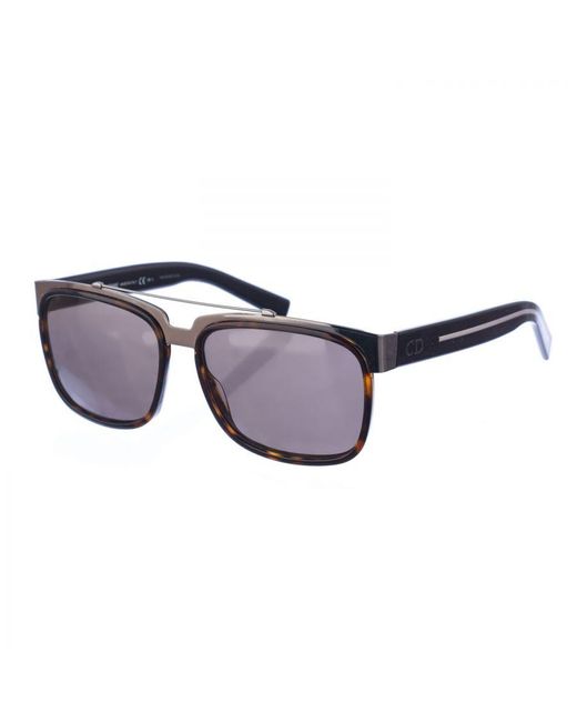 Dior Blue Blacktie132S Rectangular Acetate Sunglasses for men