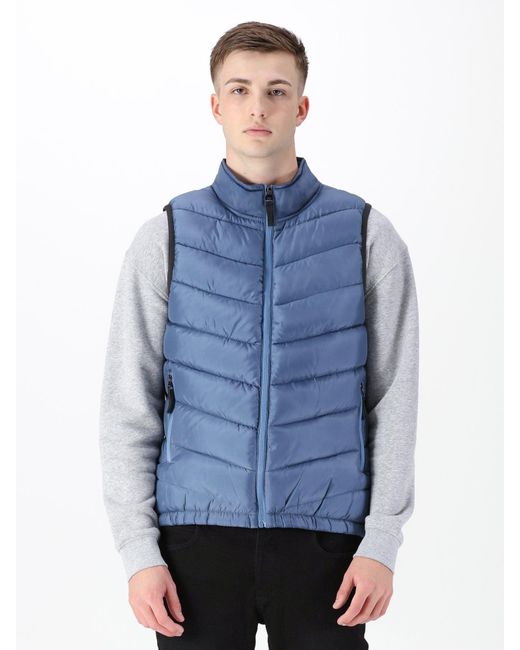 Luke 1977 Blue Perugia Gilet for men