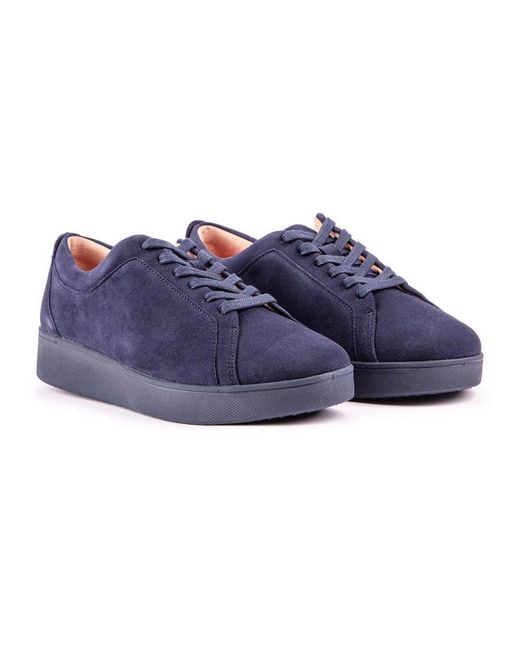 Fitflop Blue Rally Suede Trainers