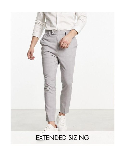 ASOS White Super Skinny Smart Trousers for men