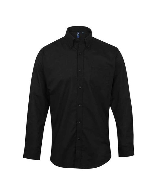 PREMIER Black Signature Oxford Long-Sleeved Formal Shirt for men