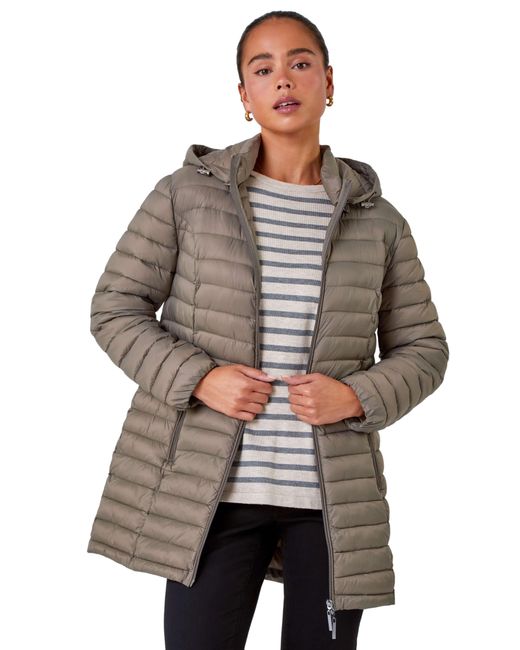 Petite quilted coat sale
