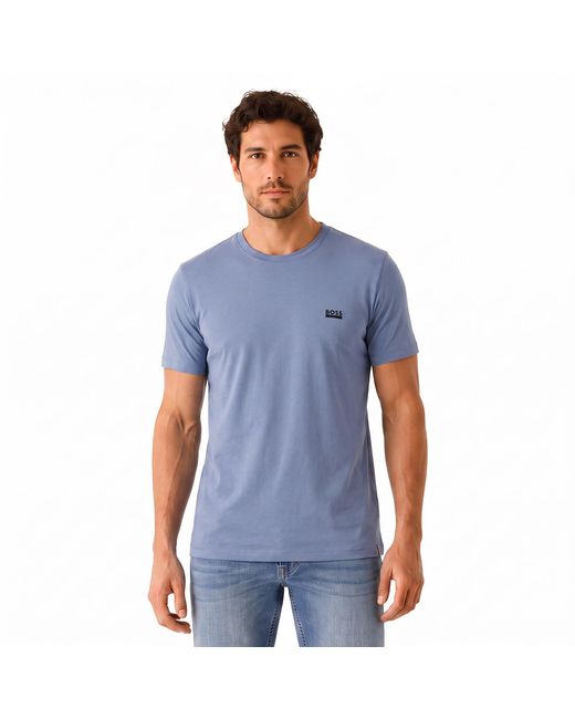 Boss Blue Short Sleeve Cotton T-Shirt 50531401 for men